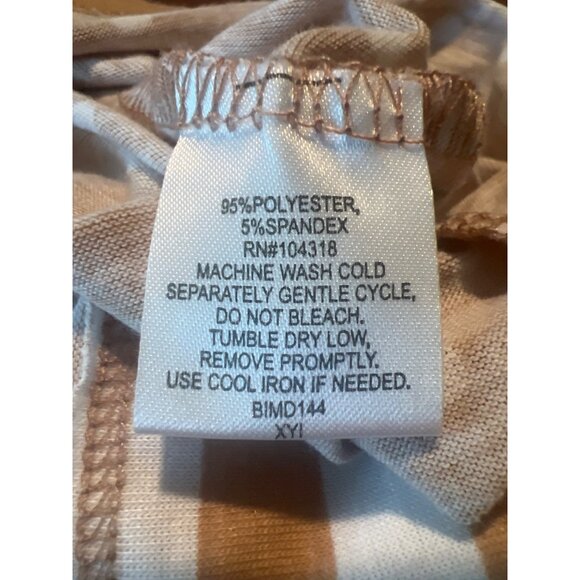 Reversible Sleeveless Striped & Polka Dot Dress Oversize Size Small - Picture 5 of 8